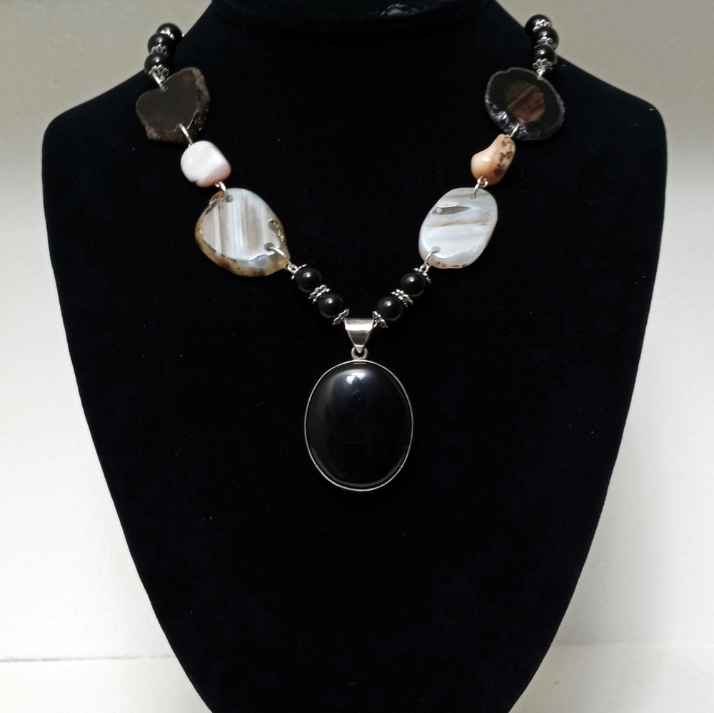 Sterling gemstone Necklace